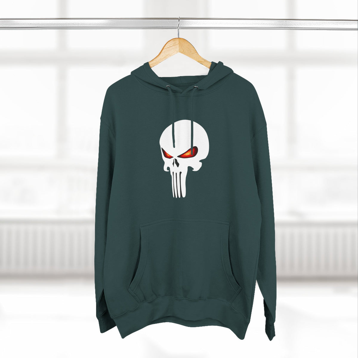 The SCIF Skull "Solid White," Back Quote "Truth Is the Most Effective Weapon," Hoodie