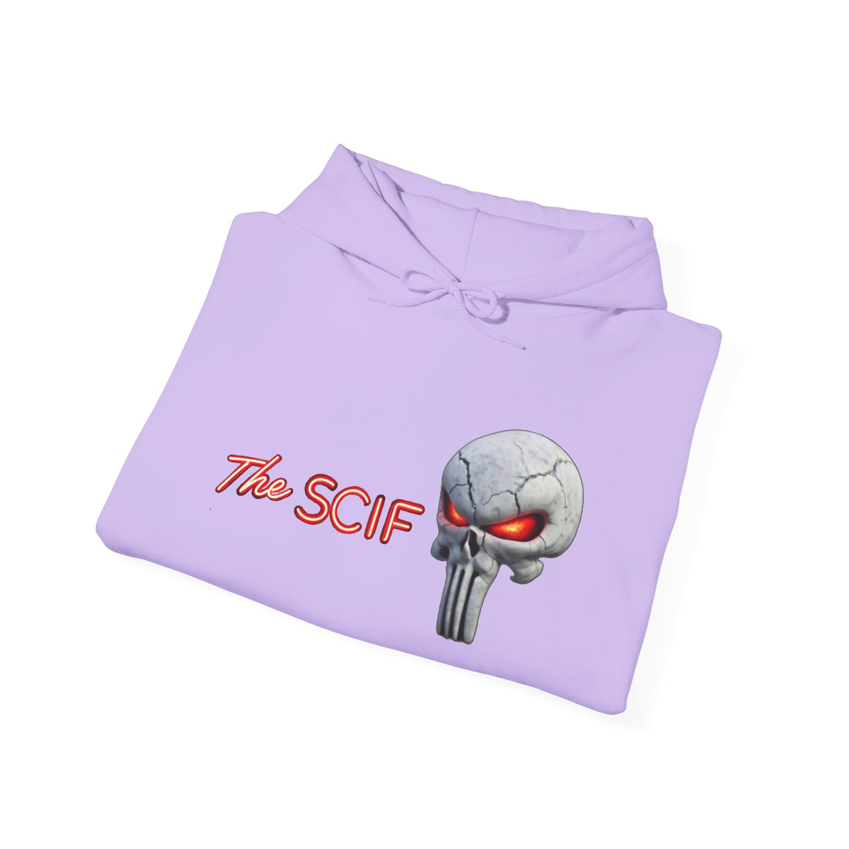 The SCIF Skull logo Graphic Hoodie, Right Sleeve "President Eyes" Graphic, Left Sleeve "Digital Warrior" Quote Graphic.