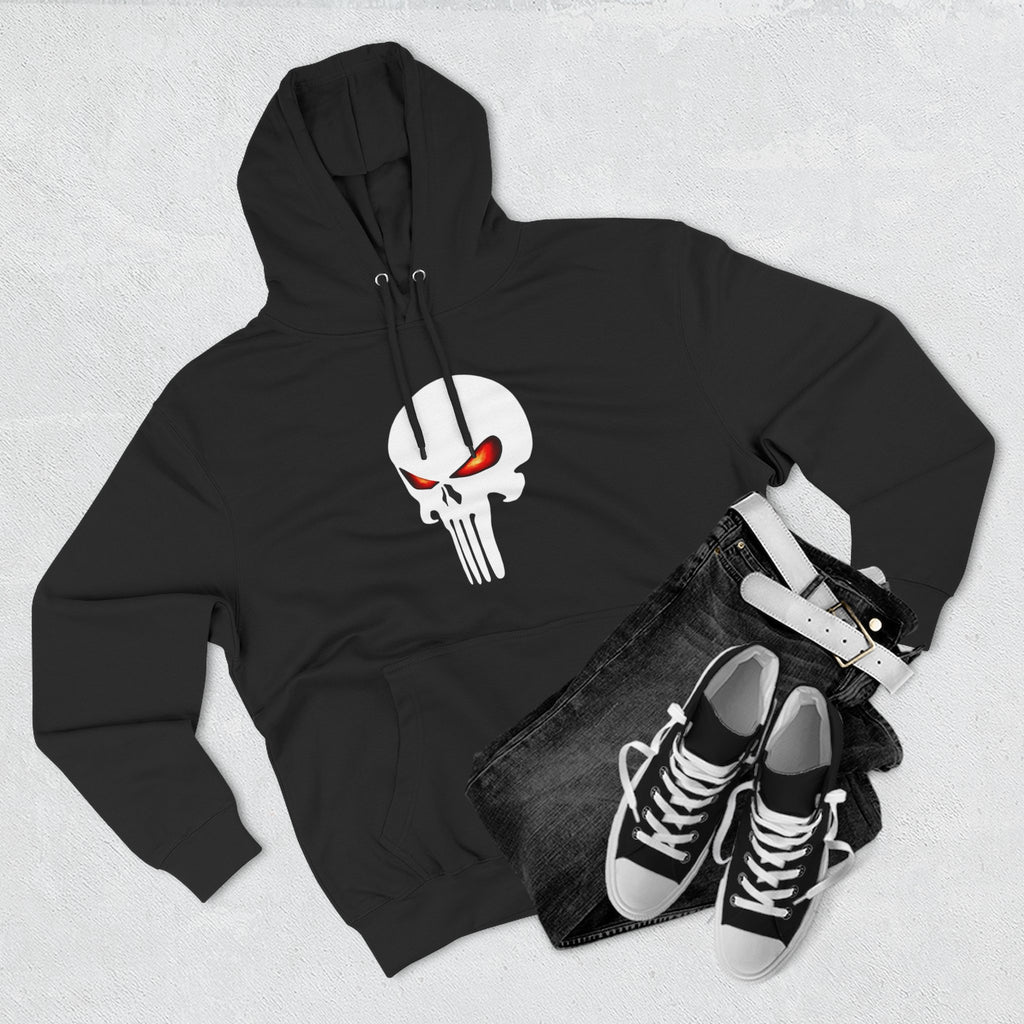The SCIF Skull "Solid White," Back Quote "Truth Is the Most Effective Weapon," Hoodie