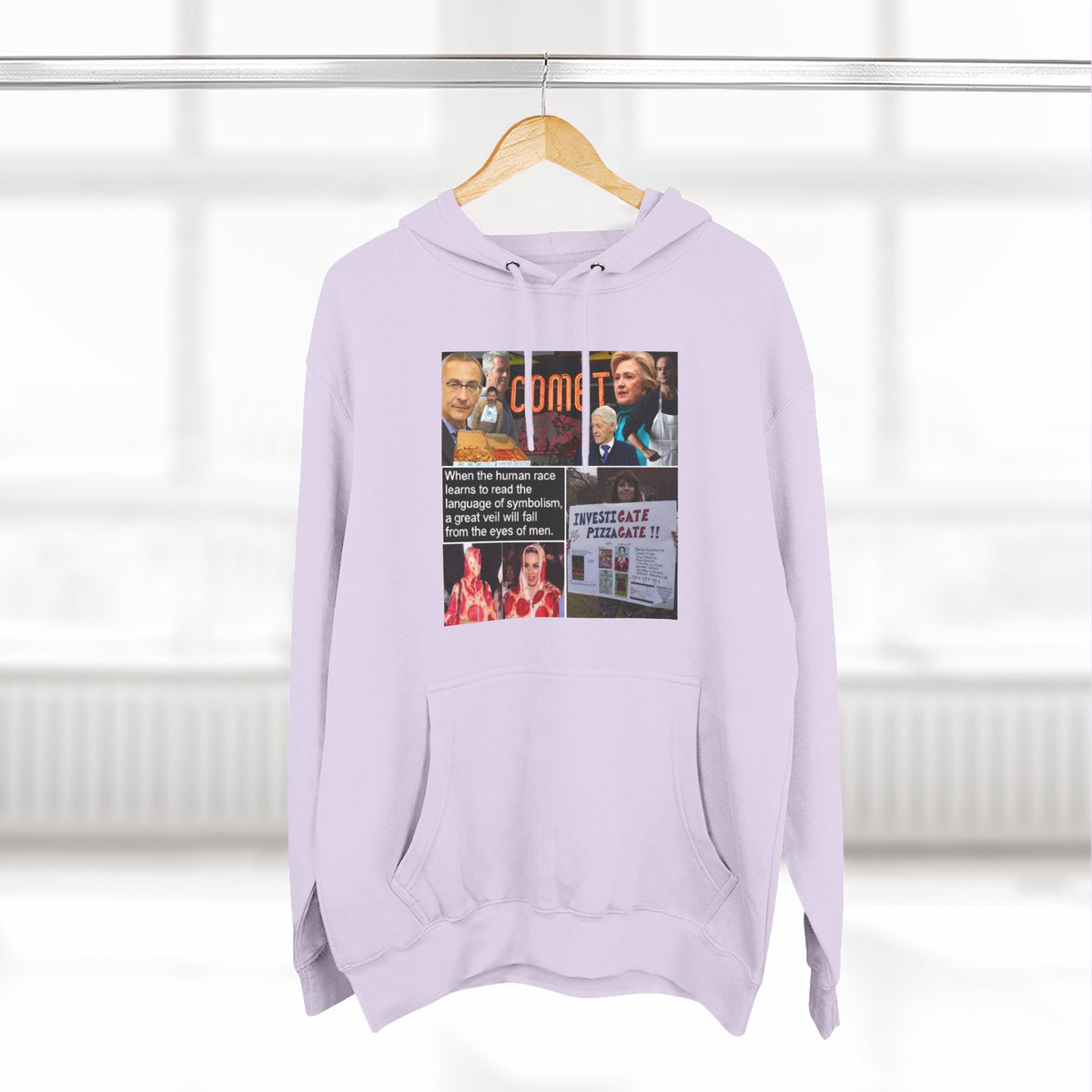 The SCIF "Pizzagate Collage" Fleece hoodie