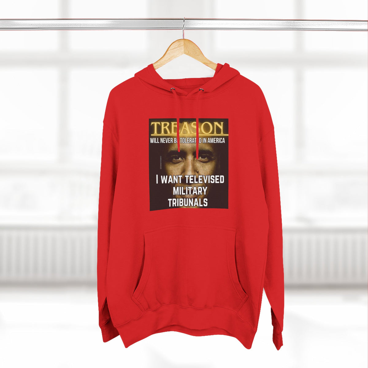 The SCIF "Treason" Televised Military Tribunals Graphic Hoodie