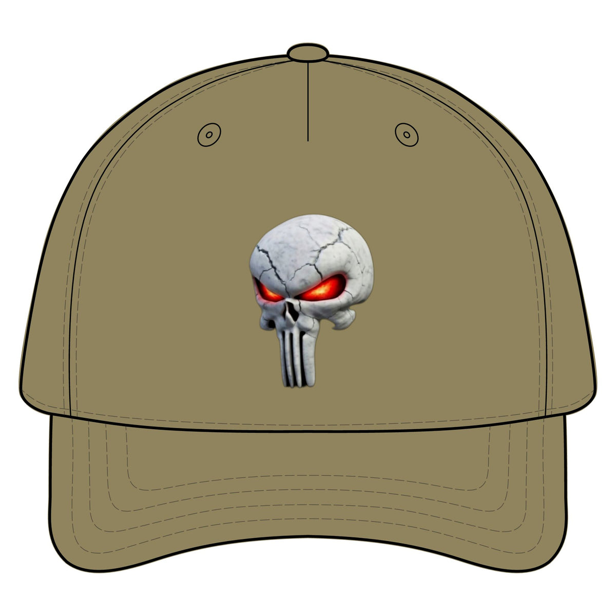 The SCIF Skull 5 Panel Snapback Hat