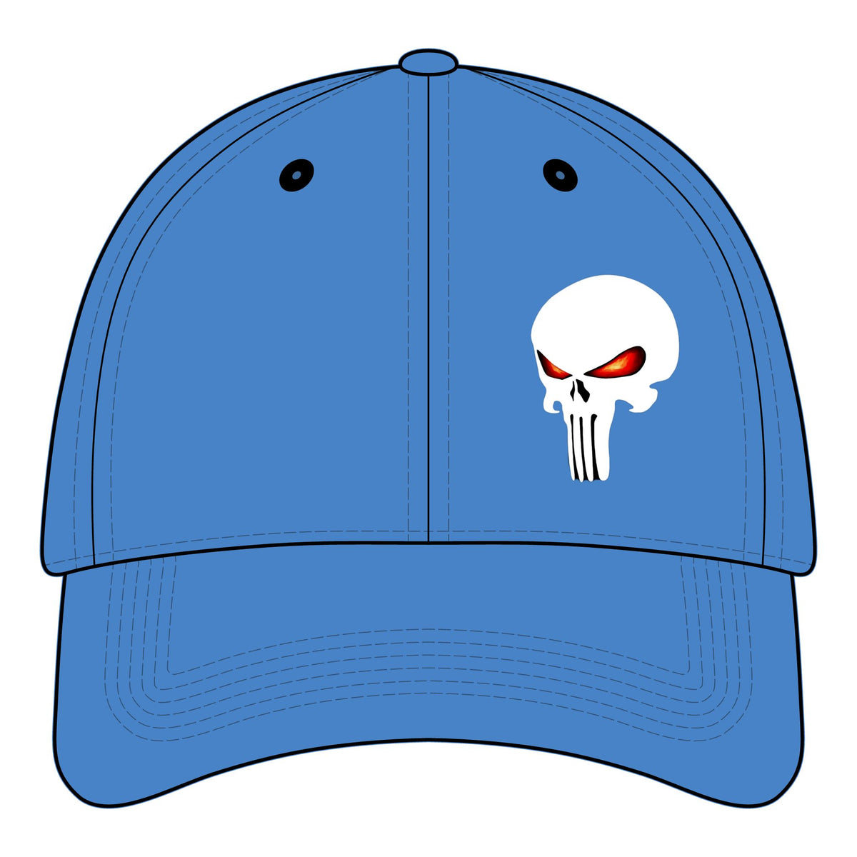 The SCIF Skull "Solid White" Embroidered Strapback