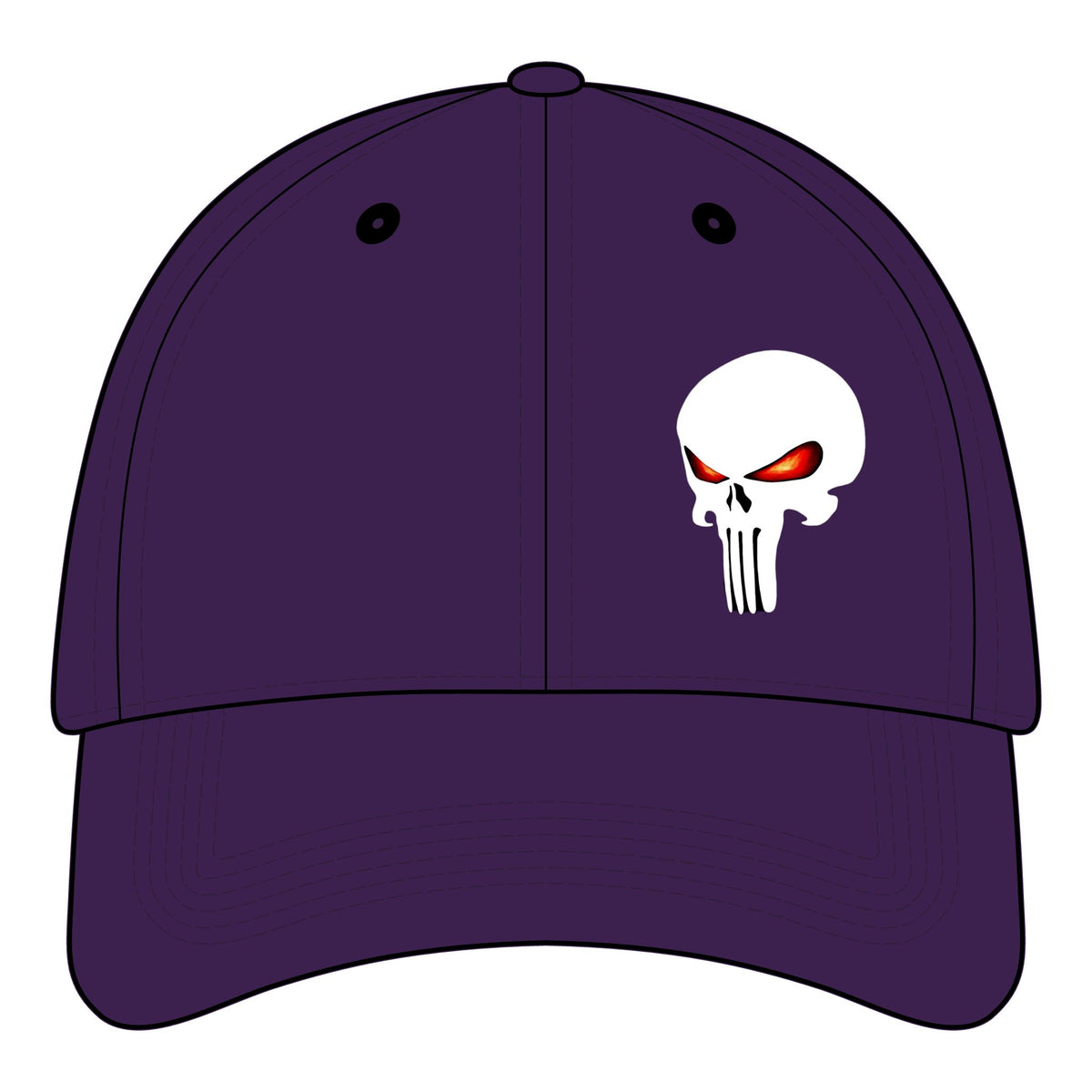 The SCIF Skull "Solid White" Embroidered Strapback