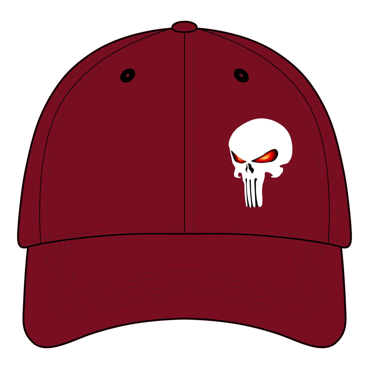 The SCIF Skull "Solid White" Embroidered Strapback