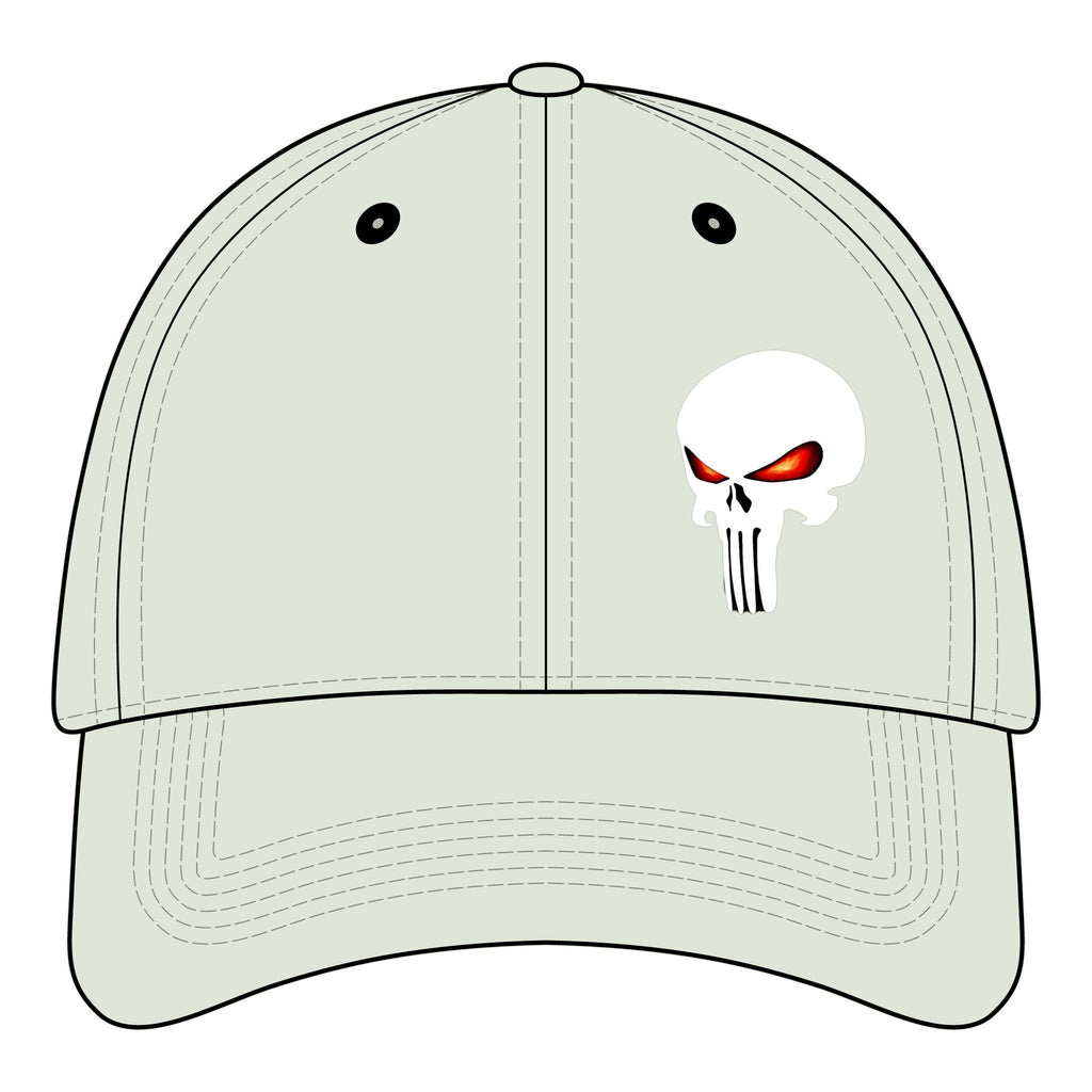 The SCIF Skull "Solid White" Embroidered Strapback