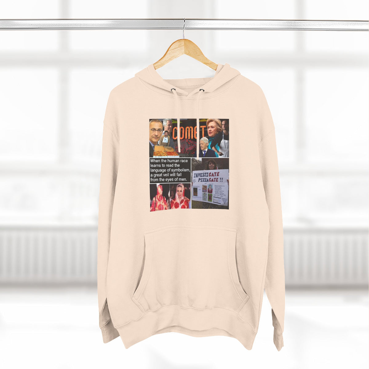 The SCIF "Pizzagate Collage" Fleece hoodie