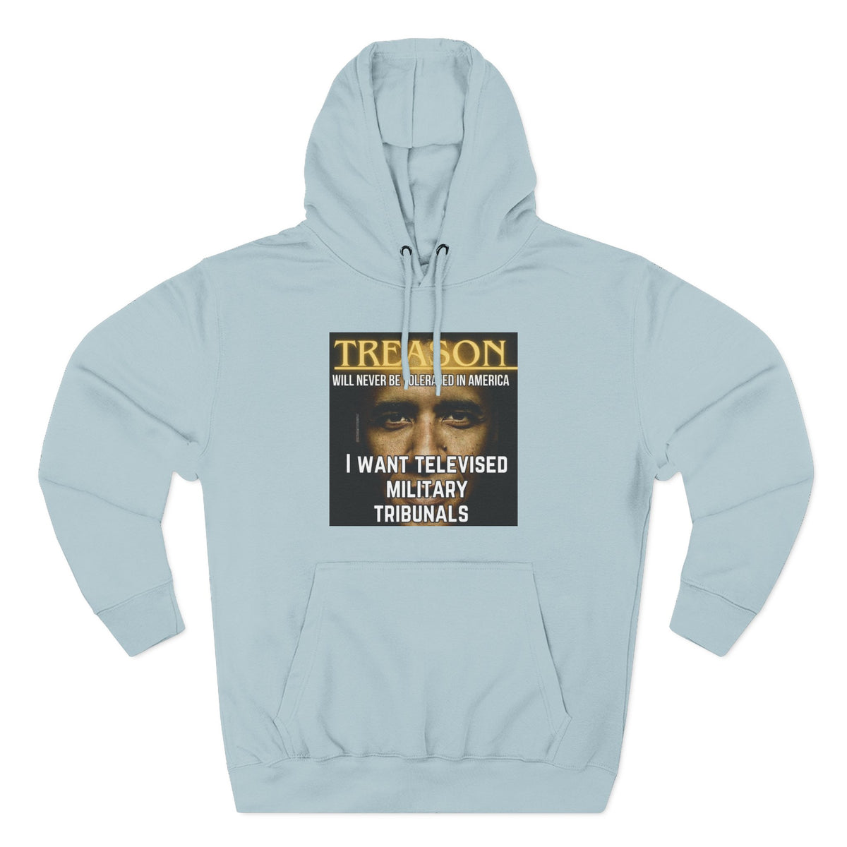 The SCIF "Treason" Televised Military Tribunals Graphic Hoodie