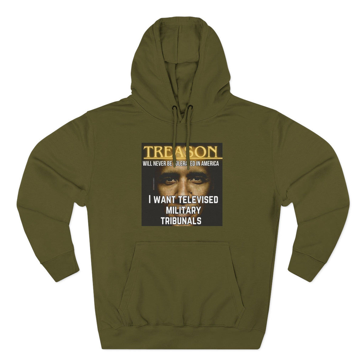 The SCIF "Treason" Televised Military Tribunals Graphic Hoodie
