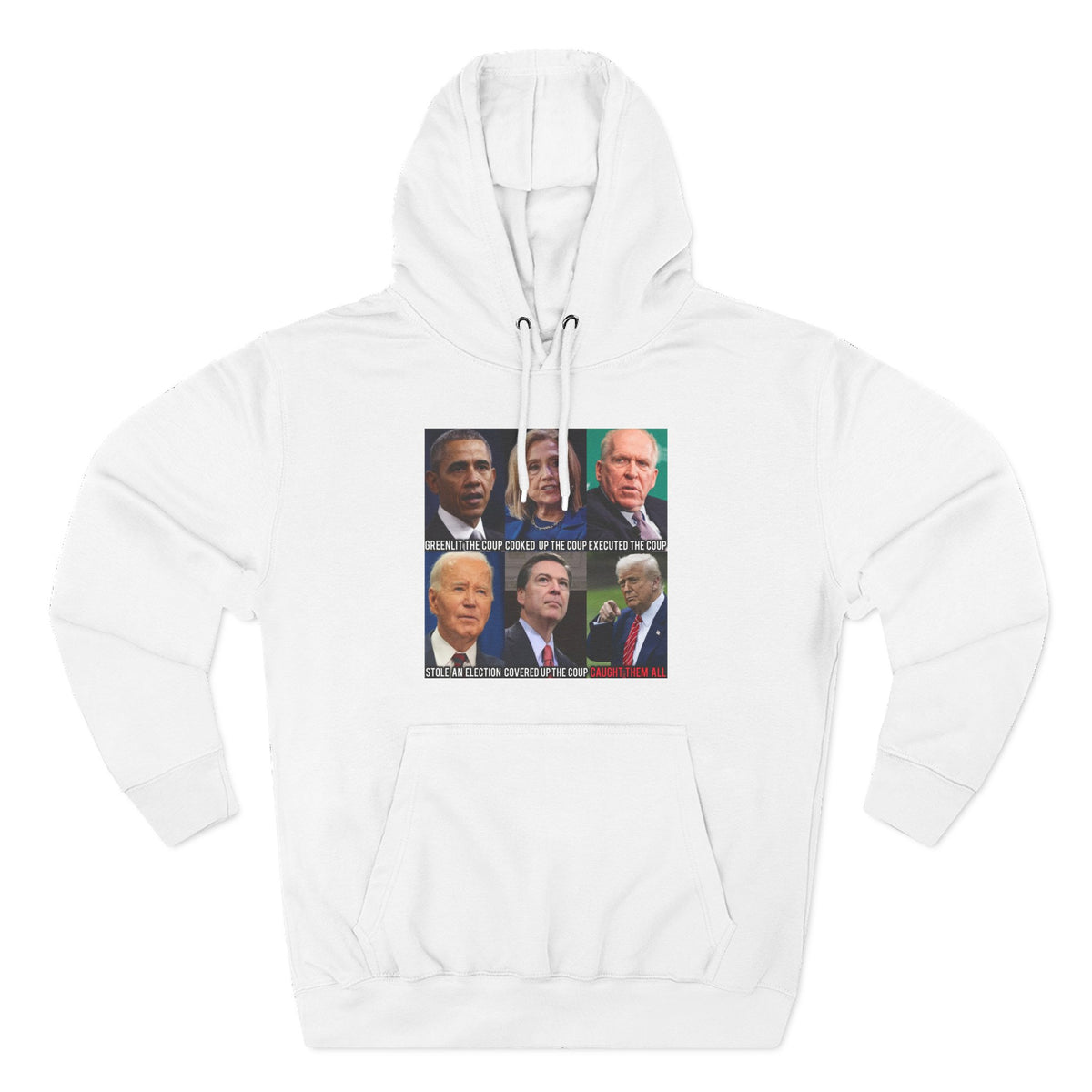 The SCIF Political Figures "Caught Them All" Fleece Hoodie