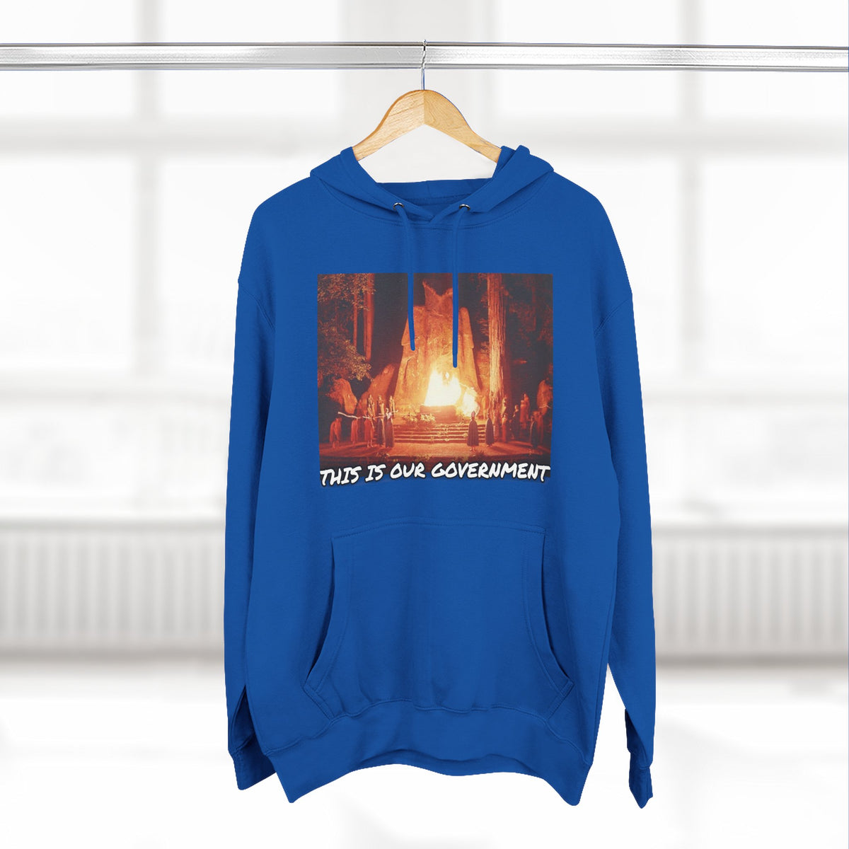 The SCIF Moloch Bohemian Grove "This Is Our Government," Hoodie, Back Quote "Truth Is the Most Effective Weapon..."