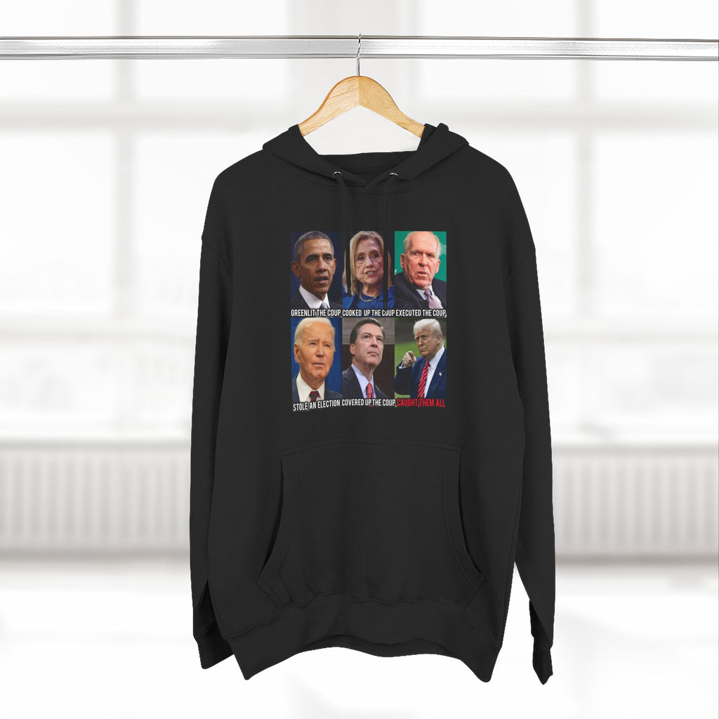The SCIF Political Figures "Caught Them All" Fleece Hoodie