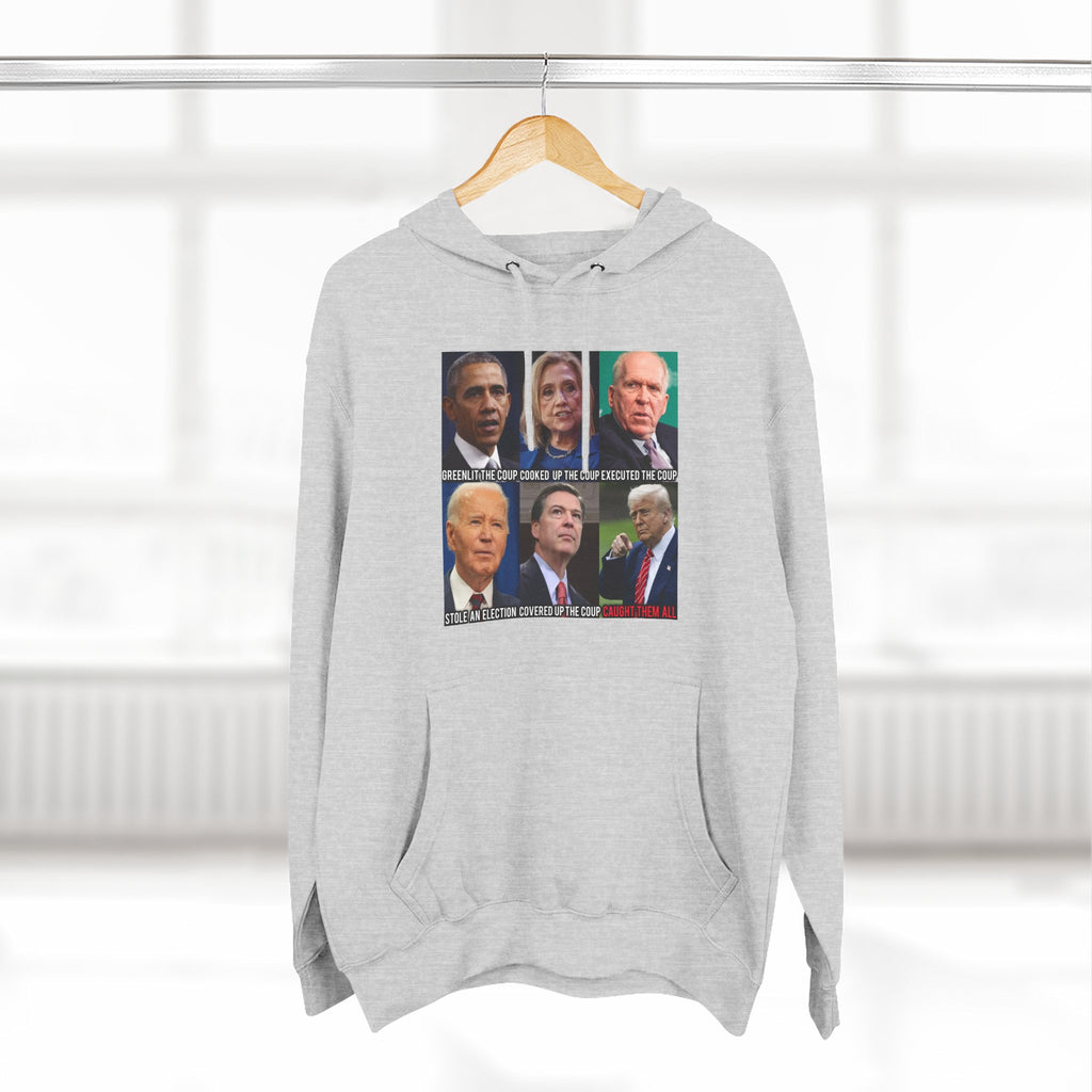 The SCIF Political Figures "Caught Them All" Fleece Hoodie