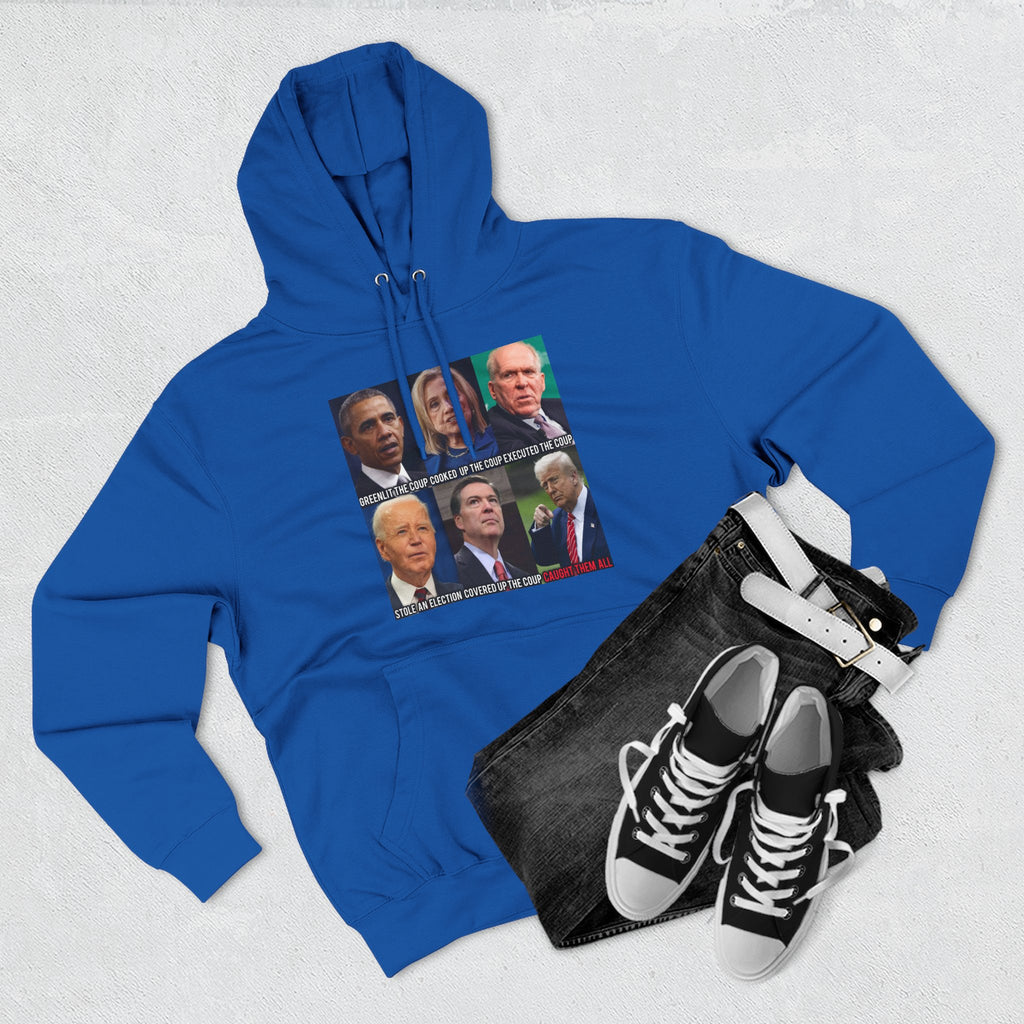 The SCIF Political Figures "Caught Them All" Fleece Hoodie