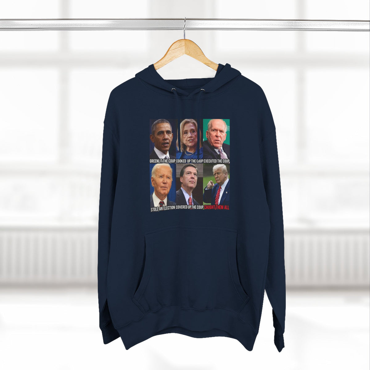 The SCIF Political Figures "Caught Them All" Fleece Hoodie