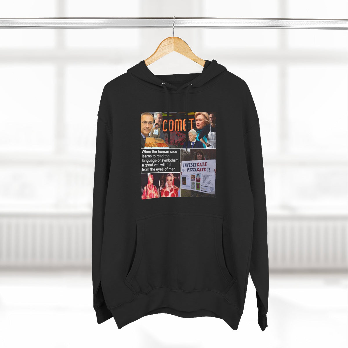 The SCIF "Pizzagate Collage" Fleece hoodie