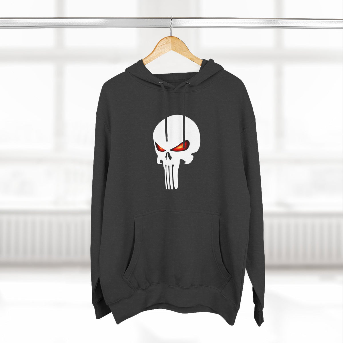 The SCIF Skull "Solid White," Back Quote "Truth Is the Most Effective Weapon," Hoodie