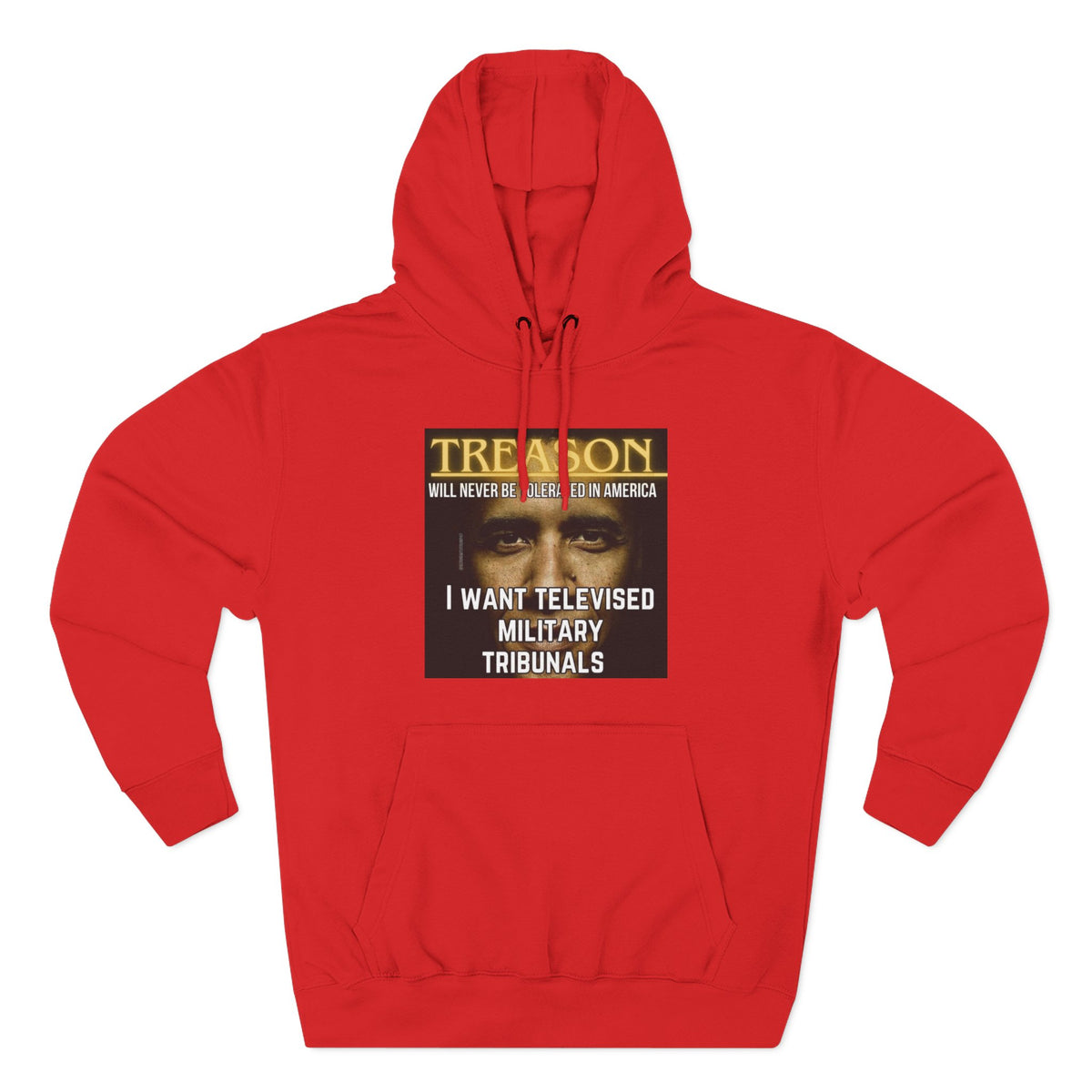 The SCIF "Treason" Televised Military Tribunals Graphic Hoodie