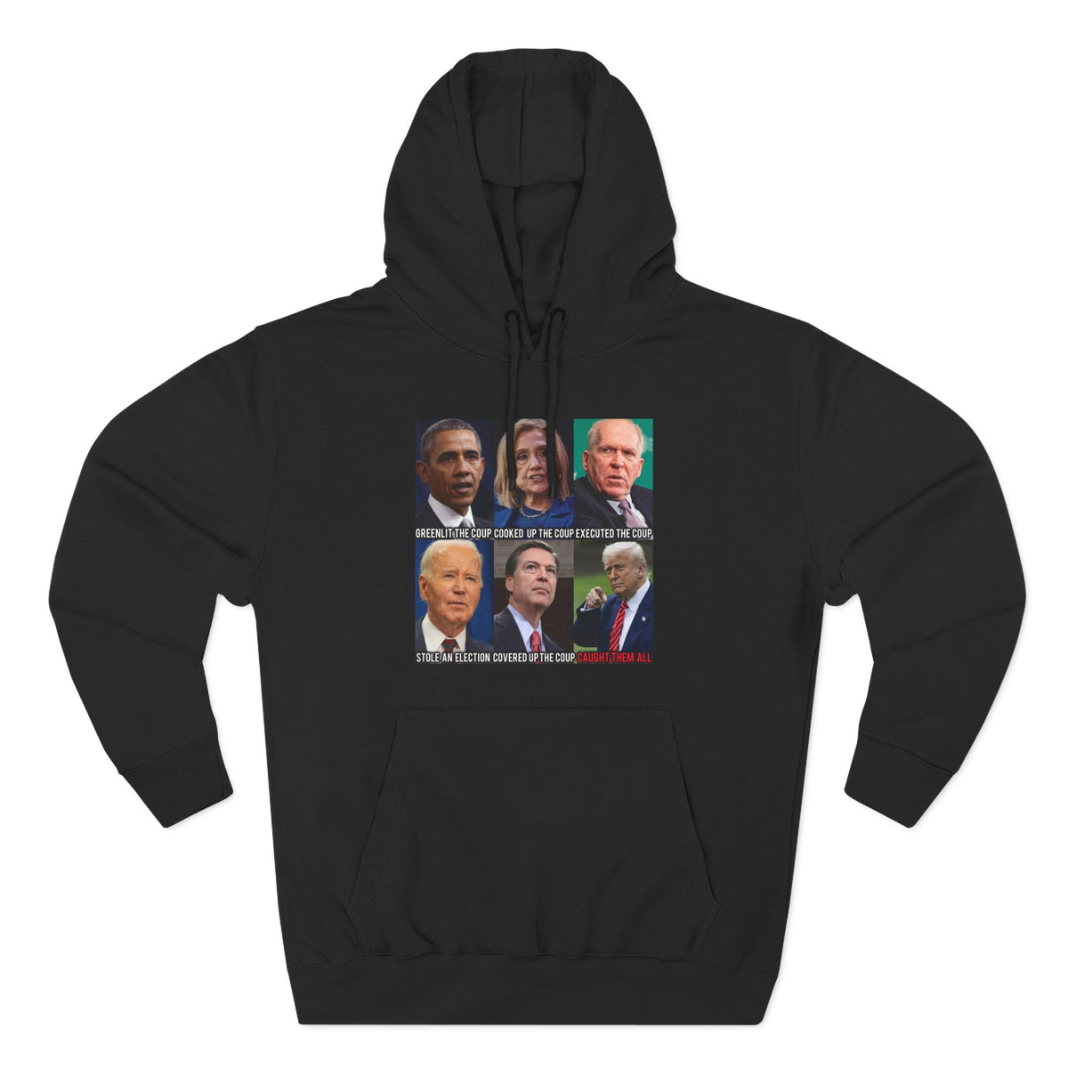 The SCIF Political Figures "Caught Them All" Fleece Hoodie