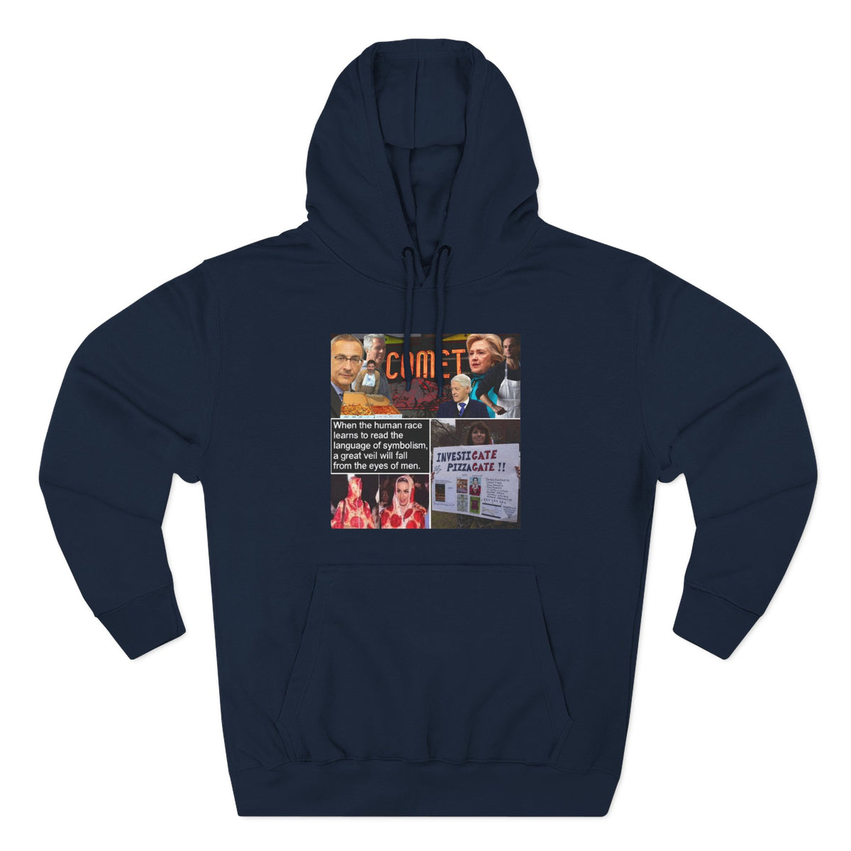 The SCIF "Pizzagate Collage" Fleece hoodie