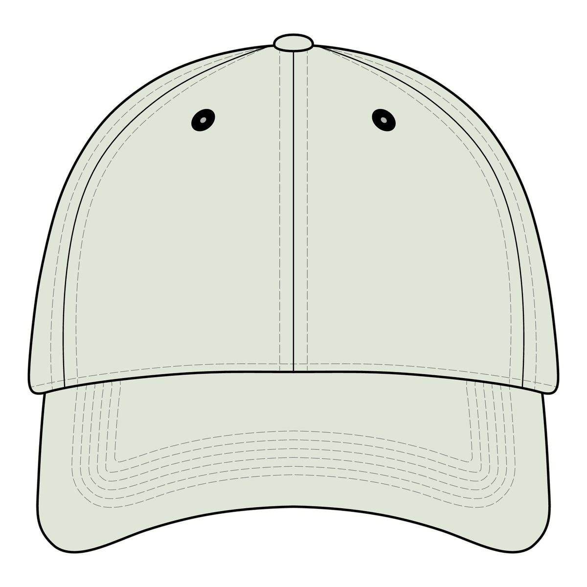 The SCIF Skull "Solid White" Embroidered Strapback