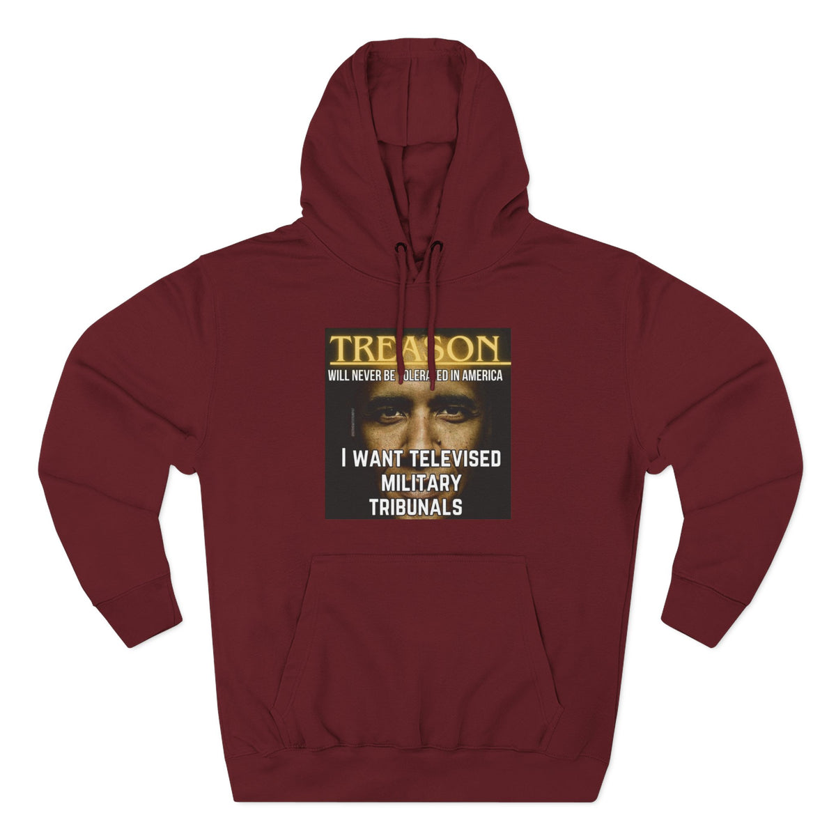 The SCIF "Treason" Televised Military Tribunals Graphic Hoodie