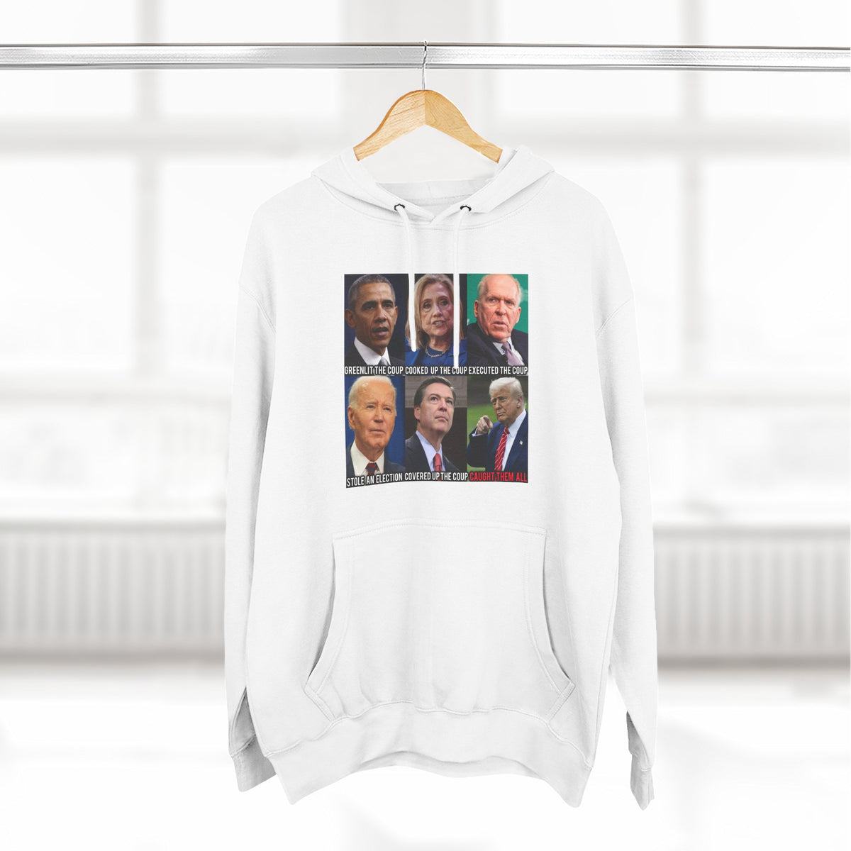 The SCIF Political Figures "Caught Them All" Fleece Hoodie