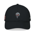 Embroidered The SCIF Skull Baseball Cap — American Flag right side, Digital Warrior text left side, The SCIF rear