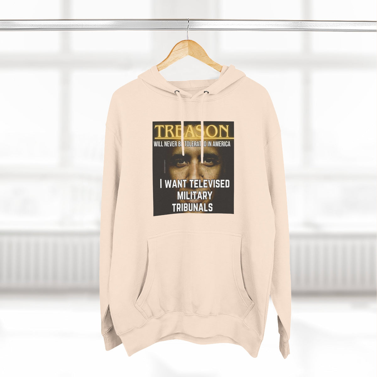 The SCIF "Treason" Televised Military Tribunals Graphic Hoodie