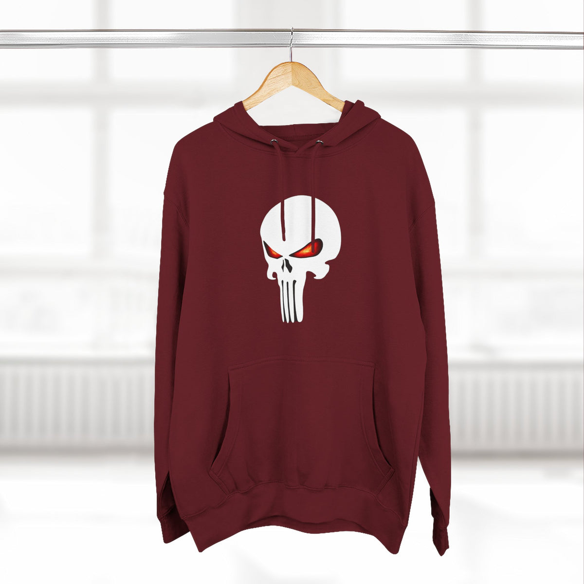 The SCIF Skull "Solid White," Back Quote "Truth Is the Most Effective Weapon," Hoodie
