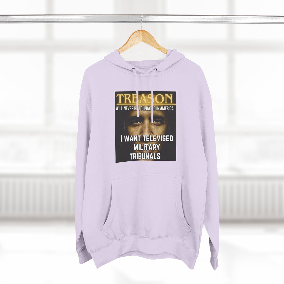 The SCIF "Treason" Televised Military Tribunals Graphic Hoodie