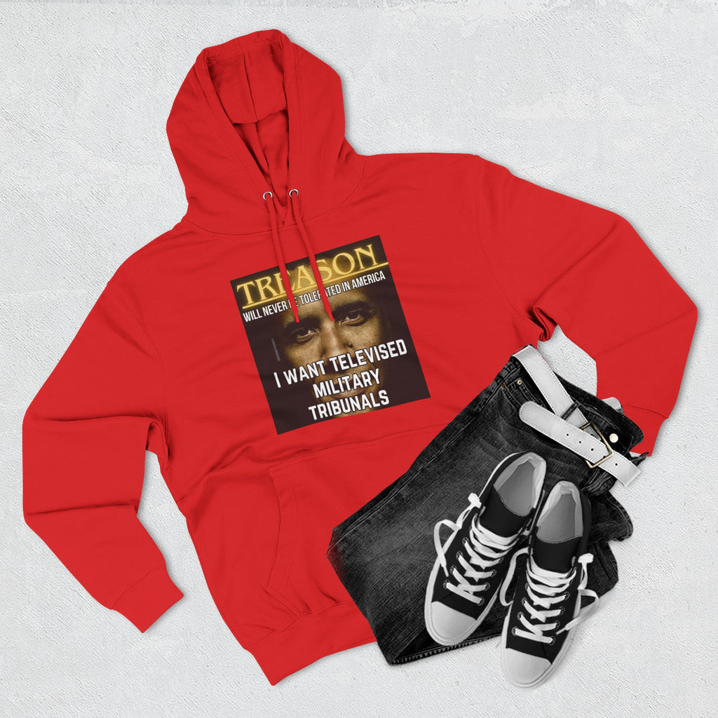 The SCIF "Treason" Televised Military Tribunals Graphic Hoodie