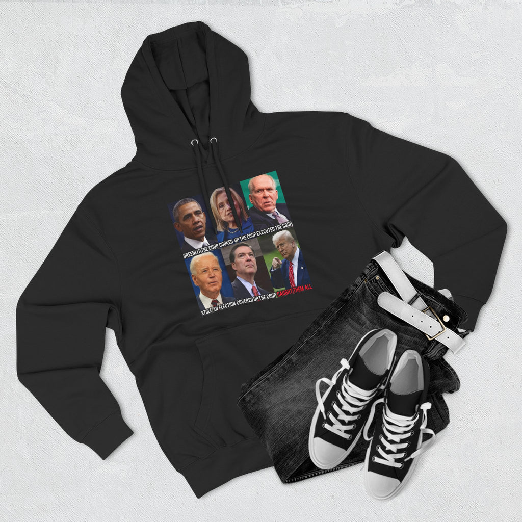 The SCIF Political Figures "Caught Them All" Fleece Hoodie