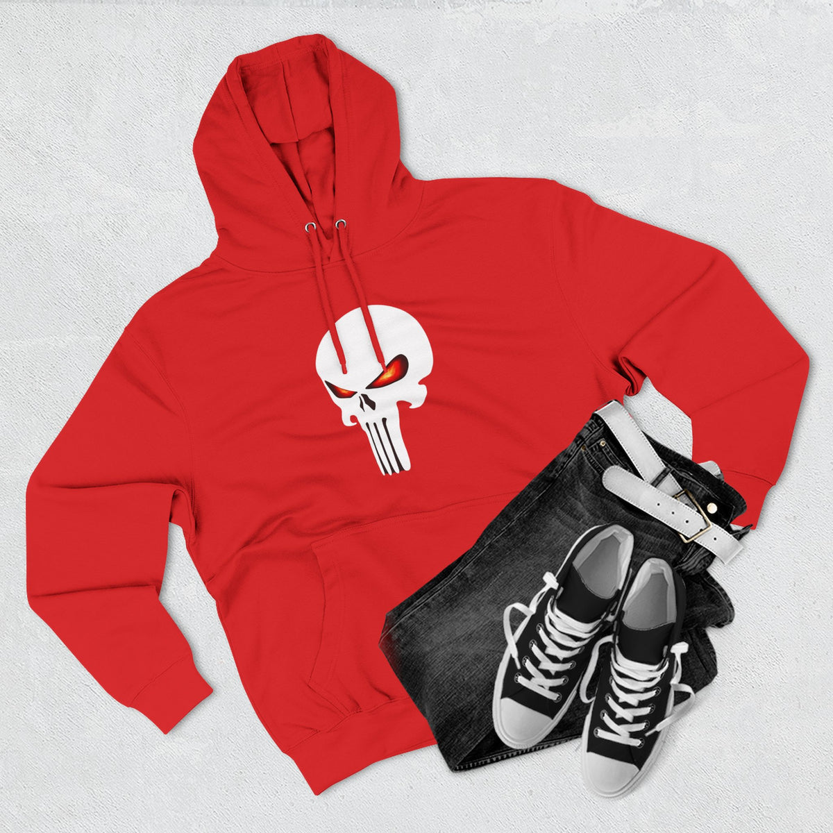 The SCIF Skull "Solid White," Back Quote "Truth Is the Most Effective Weapon," Hoodie