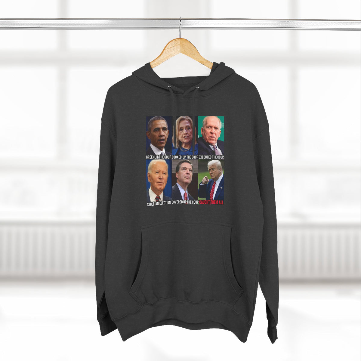 The SCIF Political Figures "Caught Them All" Fleece Hoodie