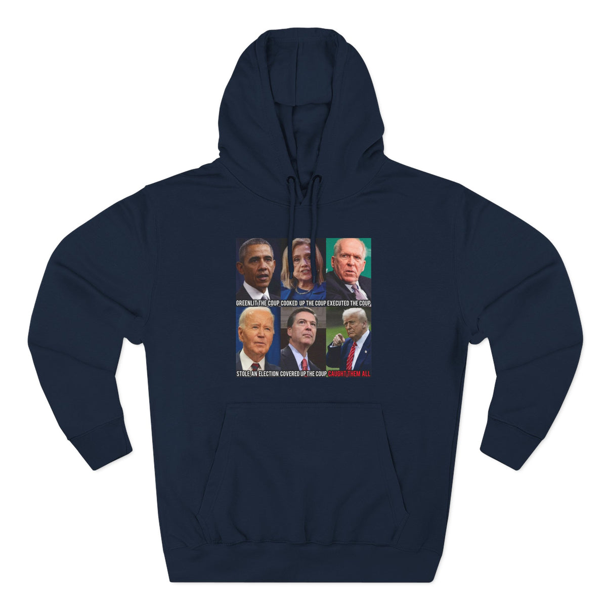 The SCIF Political Figures "Caught Them All" Fleece Hoodie
