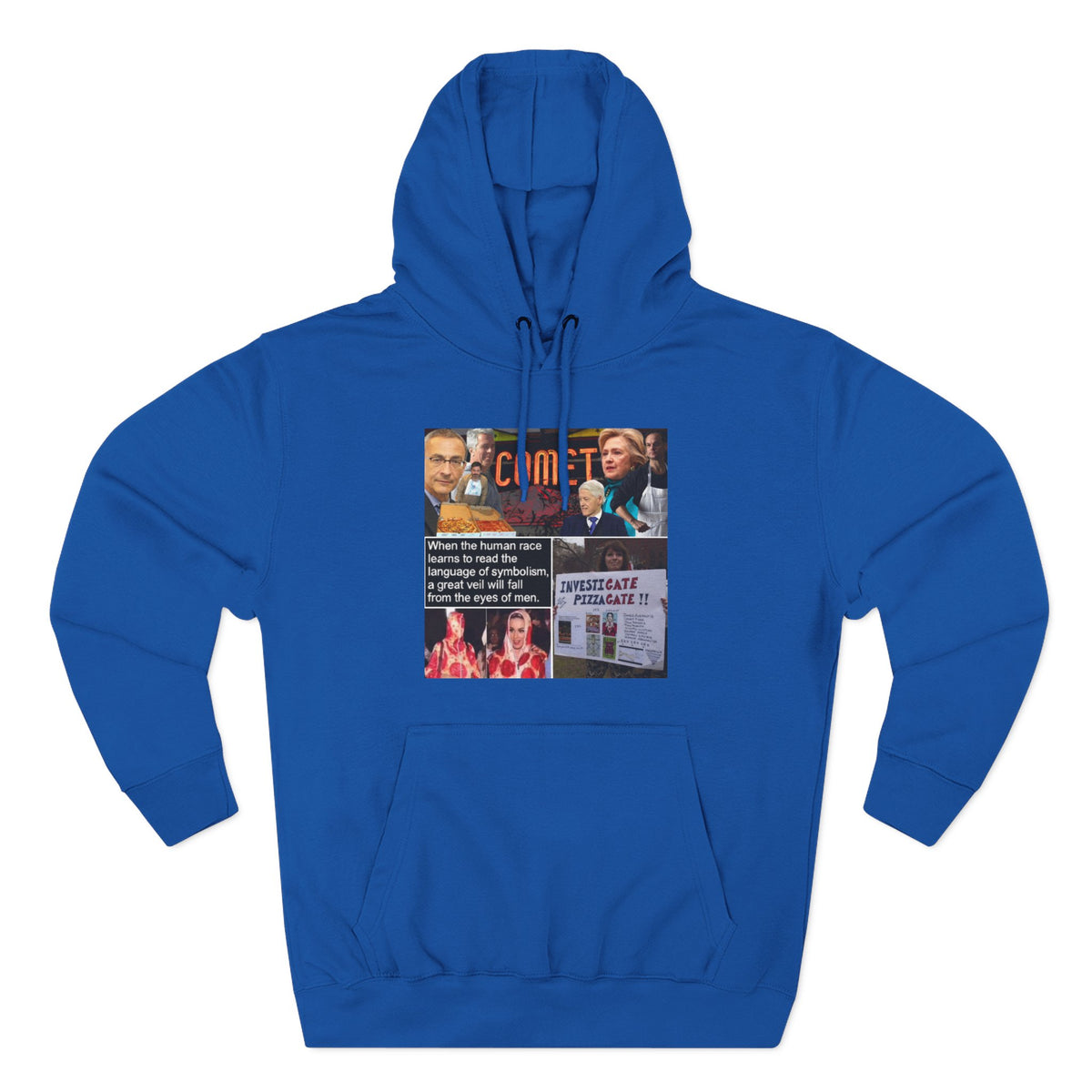 The SCIF "Pizzagate Collage" Fleece hoodie