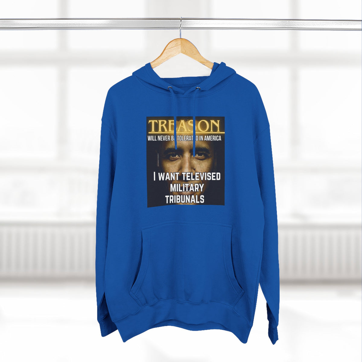 The SCIF "Treason" Televised Military Tribunals Graphic Hoodie