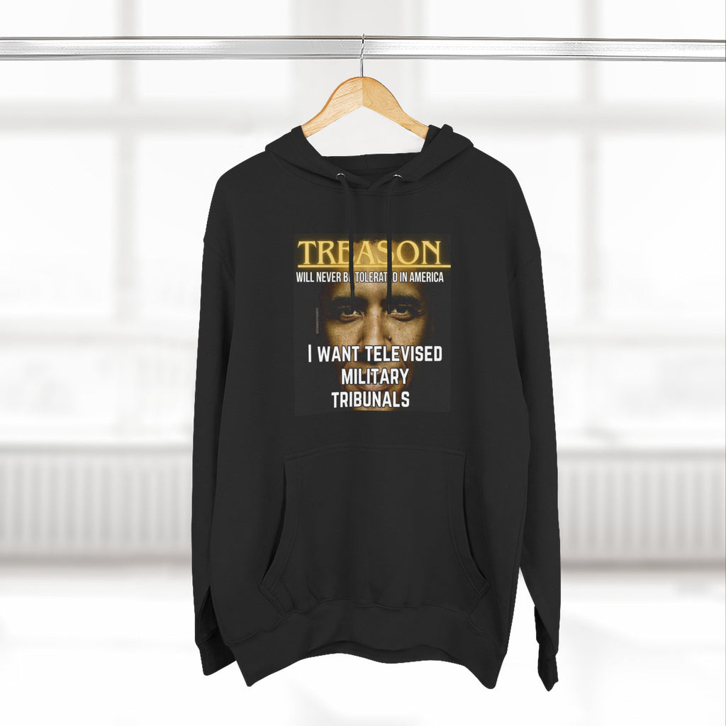 The SCIF "Treason" Televised Military Tribunals Graphic Hoodie