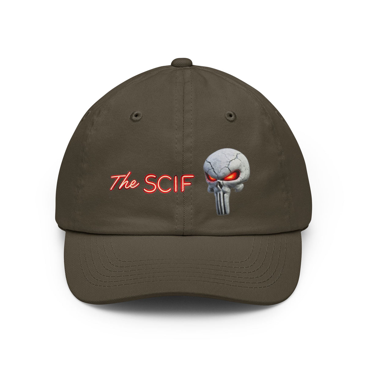 The SCIF Skull Strapback hat