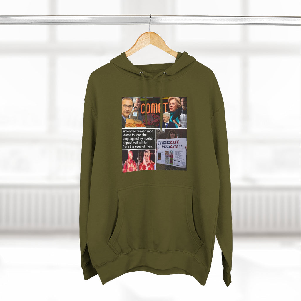 The SCIF "Pizzagate Collage" Fleece hoodie