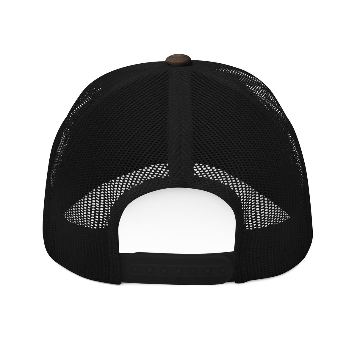 Camouflage Trucker Hat with The SCIF Skull "Solid White" Embroidery