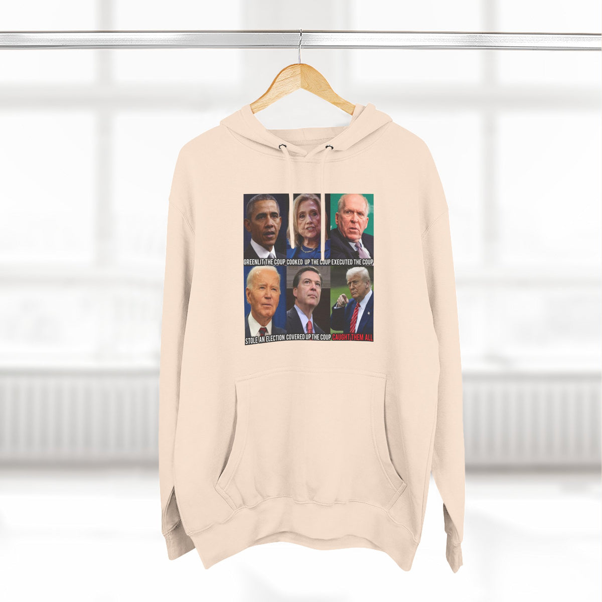 The SCIF Political Figures "Caught Them All" Fleece Hoodie