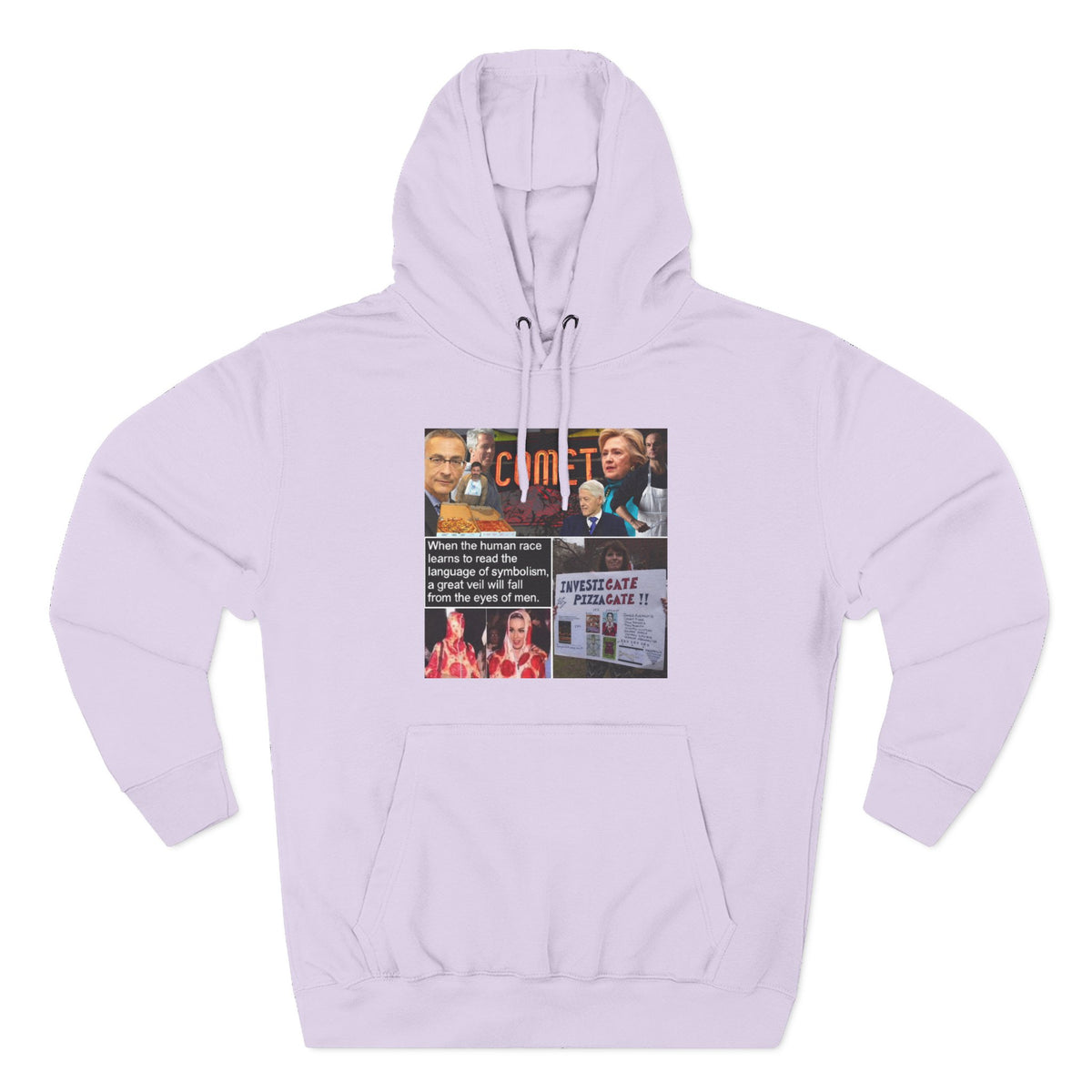 The SCIF "Pizzagate Collage" Fleece hoodie