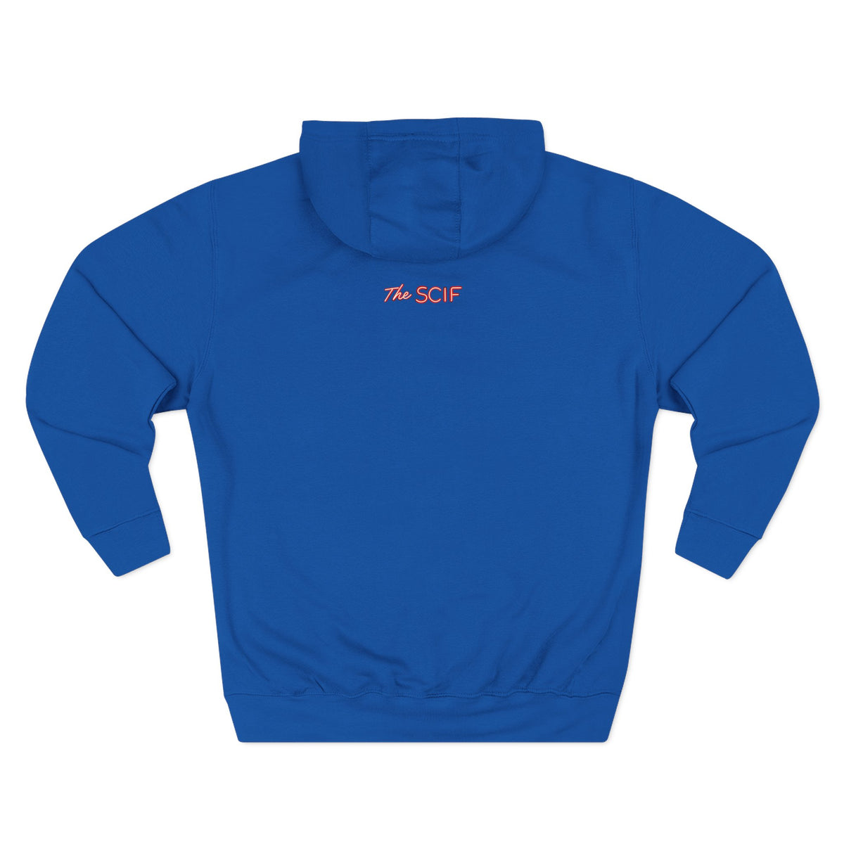 The SCIF "Hunters Become the Hunted Hoodie" – Red Noir Graphic Fleece Pullover