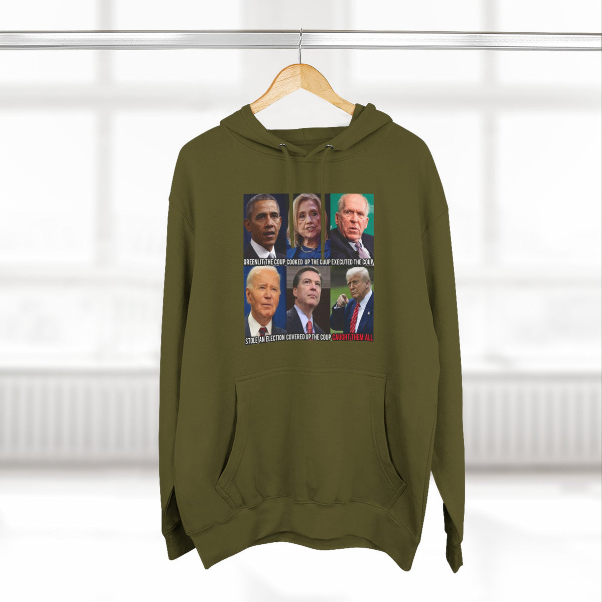 The SCIF Political Figures "Caught Them All" Fleece Hoodie