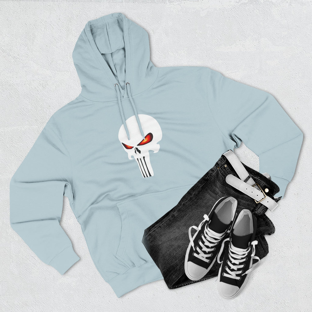 The SCIF Skull "Solid White," Back Quote "Truth Is the Most Effective Weapon," Hoodie