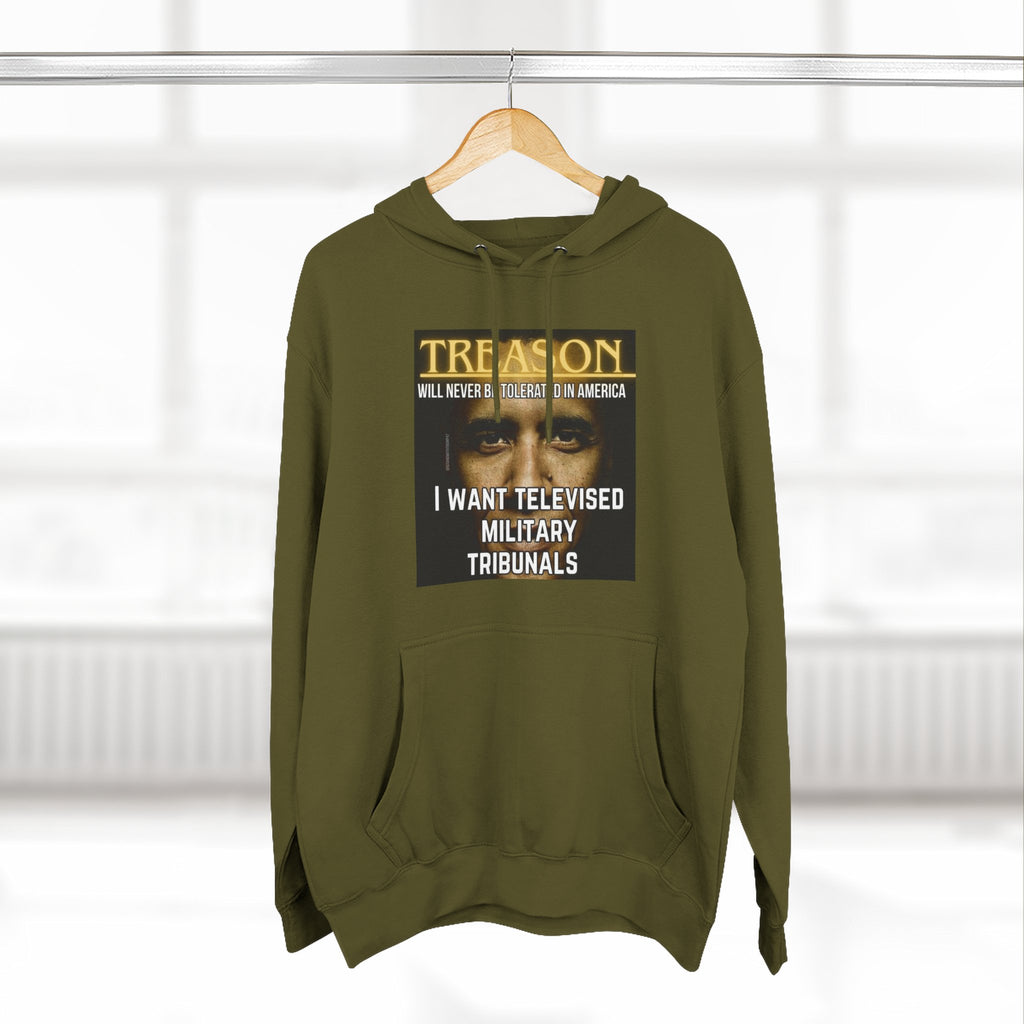 The SCIF "Treason" Televised Military Tribunals Graphic Hoodie